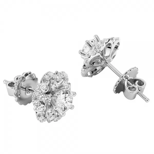 <?=Bông Tai Kim Cương Tự Nhiên Vàng 18K ?>