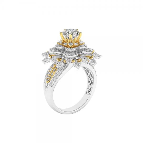 Nhẫn Nữ Kim Cương Tự Nhiên Vàng 18K