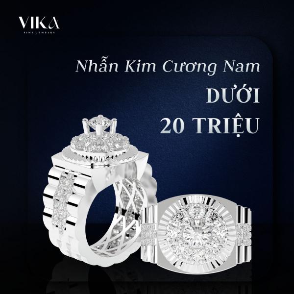 Nhẫn Kim Cương Nam Dưới 20 Triệu